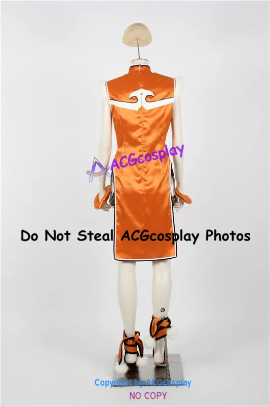 Cheongsam style cosplay costume Ling Xiaoyu Cosplay Costume include shorts acgcosplay Garment