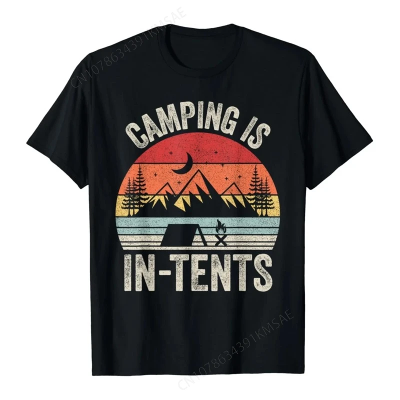 Vintage Retro Camping Is in-Tents T- Tent  Graphic T s  Women Clothing Tops  Kawaii Clothes  Camisetas  Ropa De Mujer