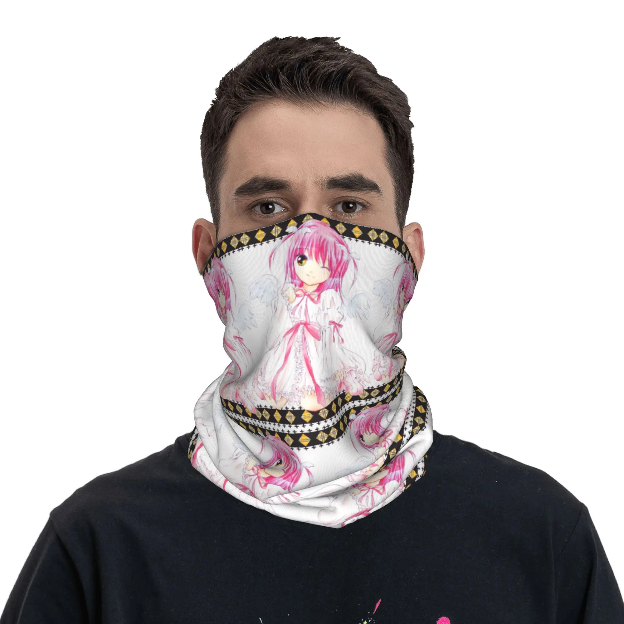 Shugo Chara Japan Anime Bandana Neck Gaiter Printed Wrap Mask Scarf Multifunction Cycling Scarf Hiking Fishing Unisex Adult