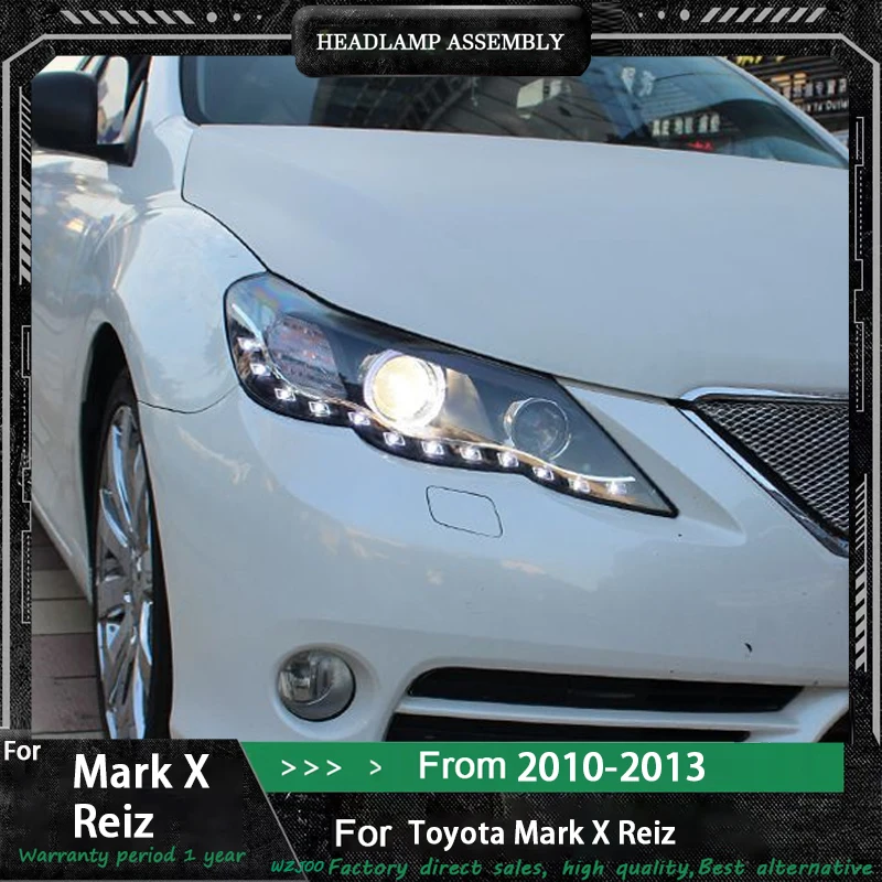 

Head Lamp for Toyota Mark X Headlights 2010 2011 2012 -2013 Reiz Head Light DRL Turn Signal Low High Beam Projector Lens