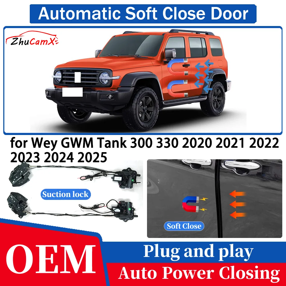 

for Wey GWM Tank 300 330 2020 2021 2022 2023 2024 2025 Car Automatic Soft Close Door Electric Suction Auto Power Closing System