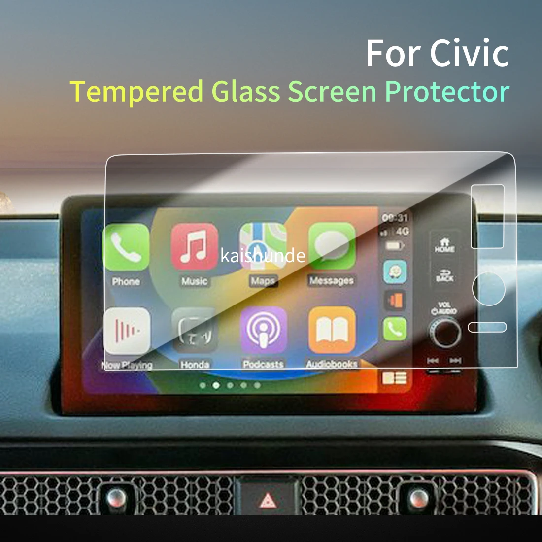 Car Stickers Meters Protector For 26 HONDA Civic RHD Tempered Glass Protective Film Display Navigation Vehicle