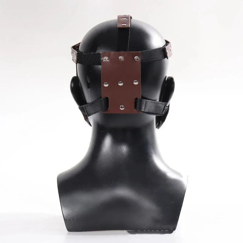 WWE 가죽 마스크 조정 가능한 크기 Mick Foley Headwear 남성 여성을위한 할로윈 가장 무도회 파티 소품