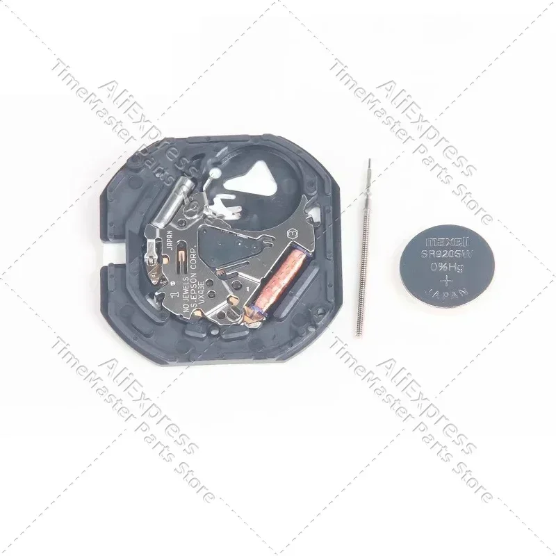 New VX43 quartz movement Double calendar VX43E movement Three hands watch movement replacement parts