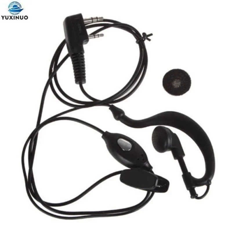 10PCS Economic Ear Hook Headset PTT Mic Speaker for Baofeng UV-5R BF-888S UV-B5 B6 Walkie Talkie UV-5X CB Radio Drop Shipment