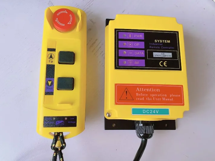 Industrial wireless remote control A2S 1 Speed emergency stop button for the elevator crane DC12V 24V AC110V 220V 380V