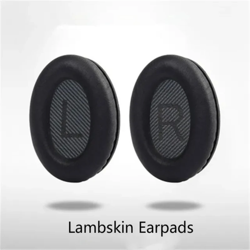 Sheepskin Headset Foam Cusion Replacement for BOSE QC35 QC25 QC15  AE2 Genuine Leather Headphone Earpads Lambskin Sponge Cover