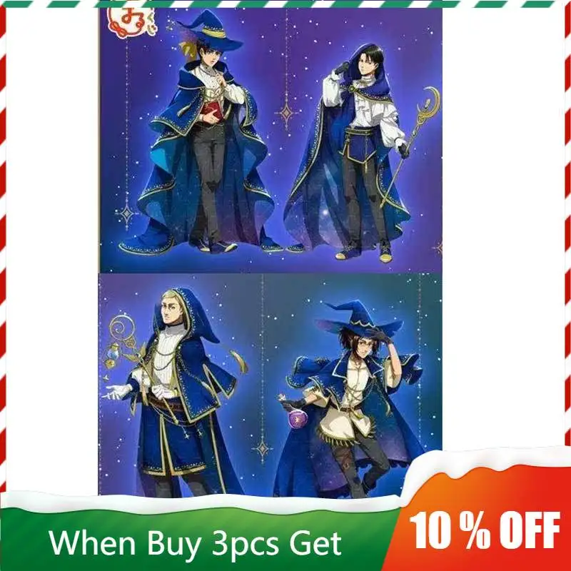 เวอร์ชั่นเวทมนตร์โจมตีท้องฟ้าเต็มไปด้วยดวงดาวขนาดยักษ์ แท่นอะคริลิคตั้งโชว์ฟิกเกอร์ตัวละครจากเรื่อง Attack on Titan เช่น ลีไว แอร์วิน และอีเรน