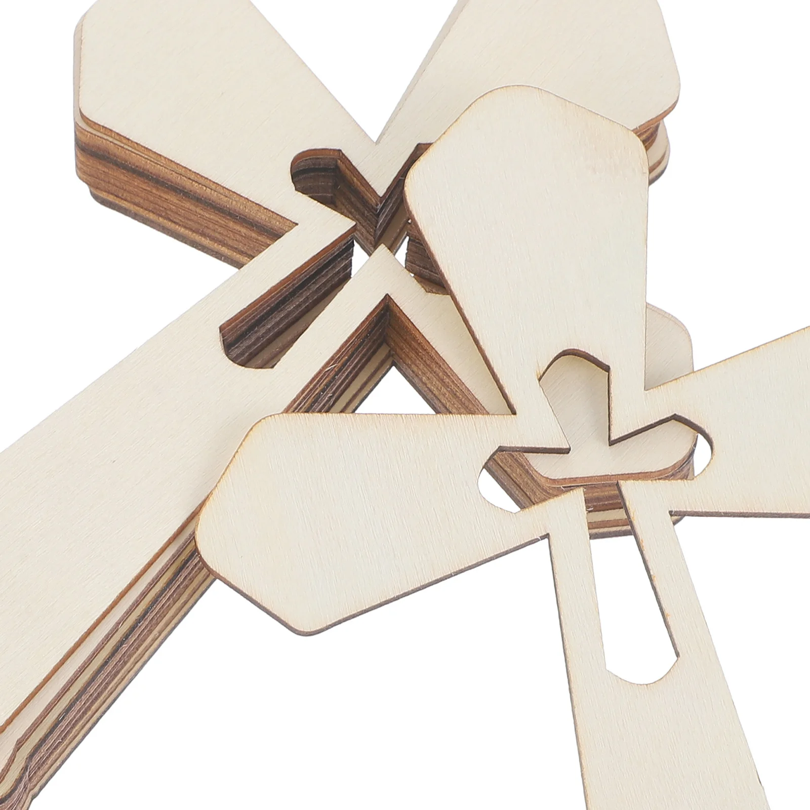 

10Pcs Cross Shape Wooden Ornament Decorative Wood Cross for Home Desk Crafts Indoor Decor Wooden Ornament