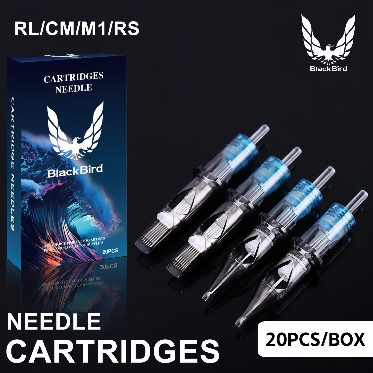 

20pcs/set Tattoo Cartridge Needles, Disposable Tattoo Needle Standard Round Liner For Tattoo Artists And Beginners Body Art