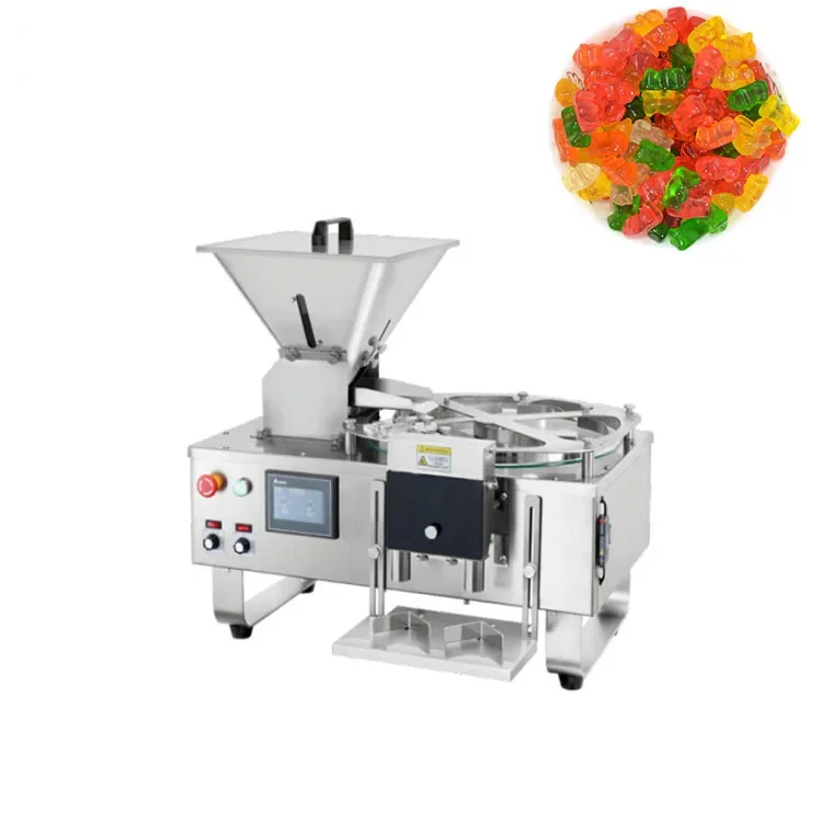 Semi-auto Tablet Counting Machine 2 Filling Nozzles Candy Tablet Counting Machine