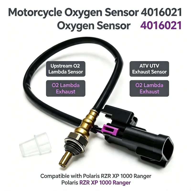 4016021 Motorcycle O2 Oxygen Lambda Sensor Fit for Polaris RZR Ranger ATV UTV Replacement Part
