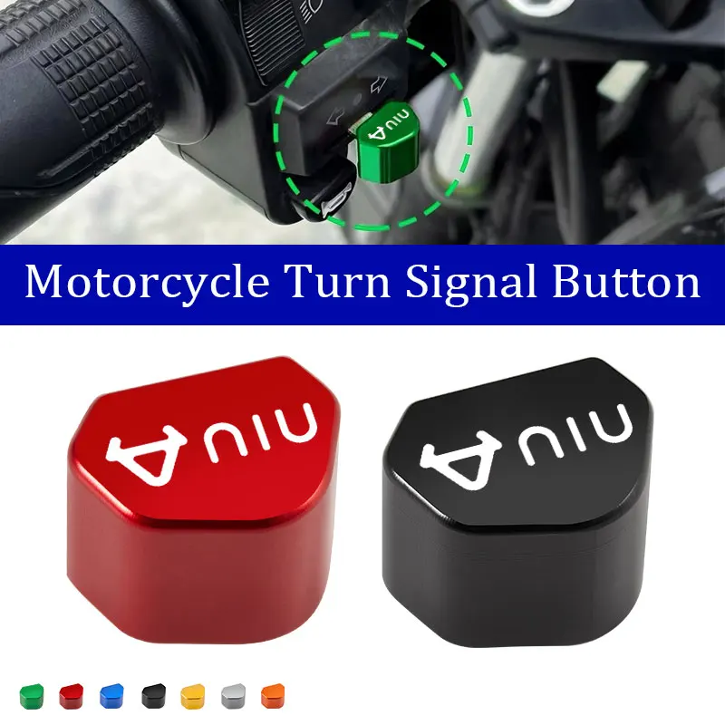 For Niu Kqi3 M Pro M1s Mqi Nqi Gt Gts Pro N1s Uqi N1 U1 NIU Series Mototcycle CNC Switch Button Turn Signal Switch Key cap