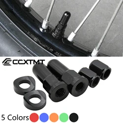 Motocross CNC Valve Cap Dirt Bike Rim Lock Nuts Bolts Spacer For KTM Honda Yamaha YZ250F YZ450F WR250R WR450R WR250F WR450F Part