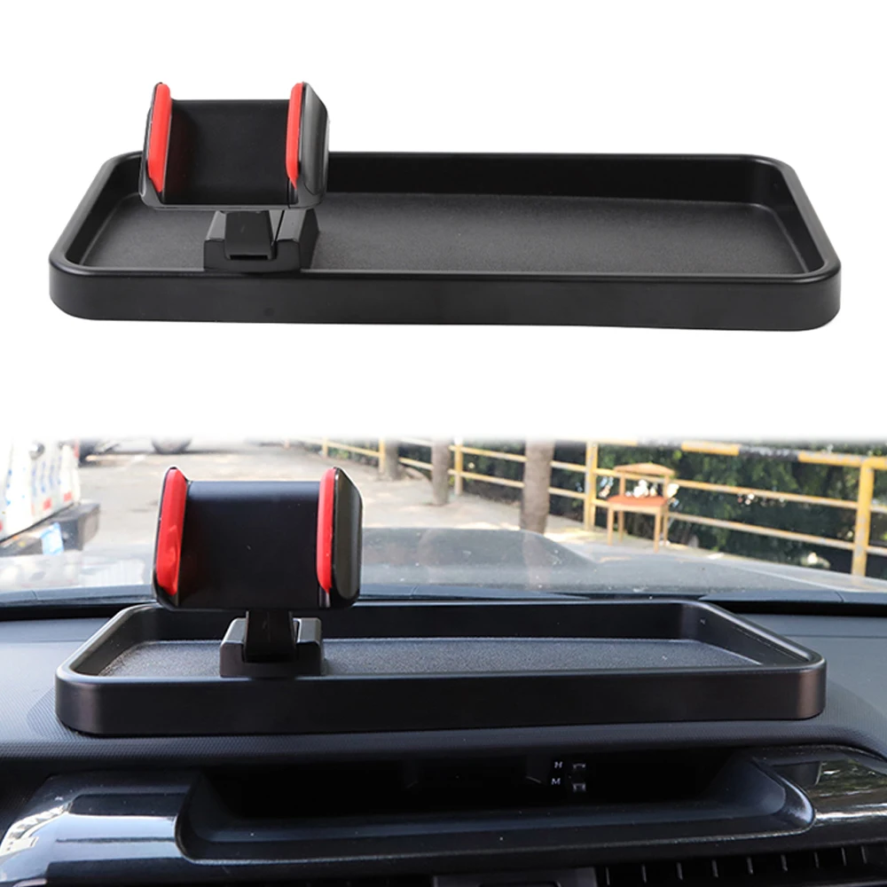 

Center Console Phone Holder Bracket Multifunction GPS Stand Storage Tray for Toyota 4Runner 2010-2023 Car Interior Accessories