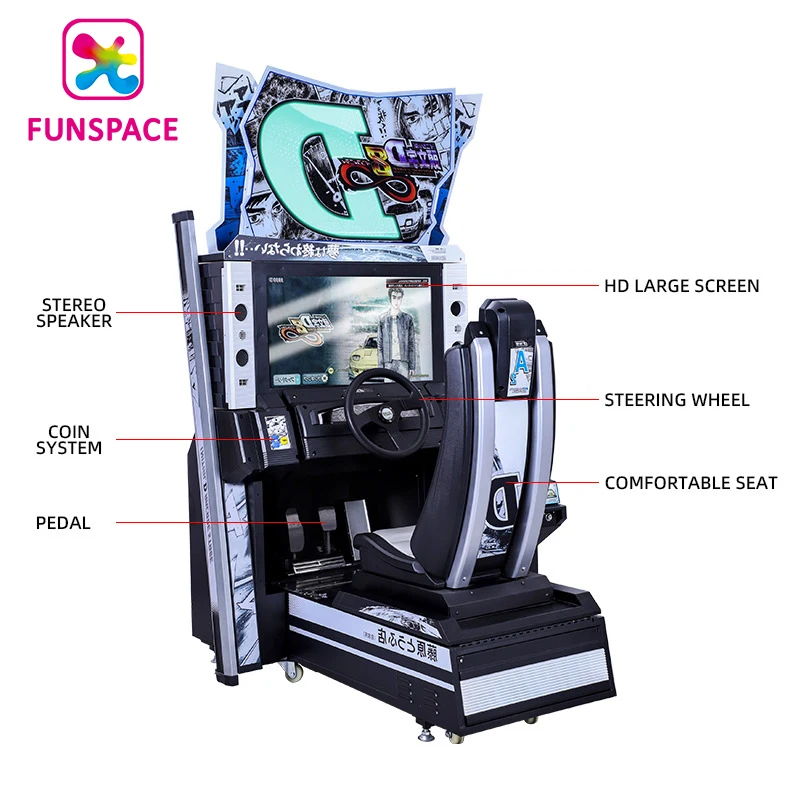 Indoor Amusement Video Game Arcade Initial D Racing Simulator Driving Game Machine