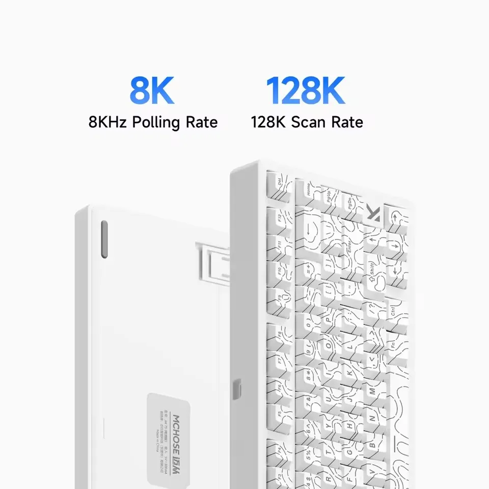 MCHOSE Jet 75 Hall Effect مفتاح مغناطيسي لوحة مفاتيح الألعاب أغطية مفاتيح توبوغرافية Kailh مفتاح إله مغناطيسي مخصص قابل للتبديل السريع