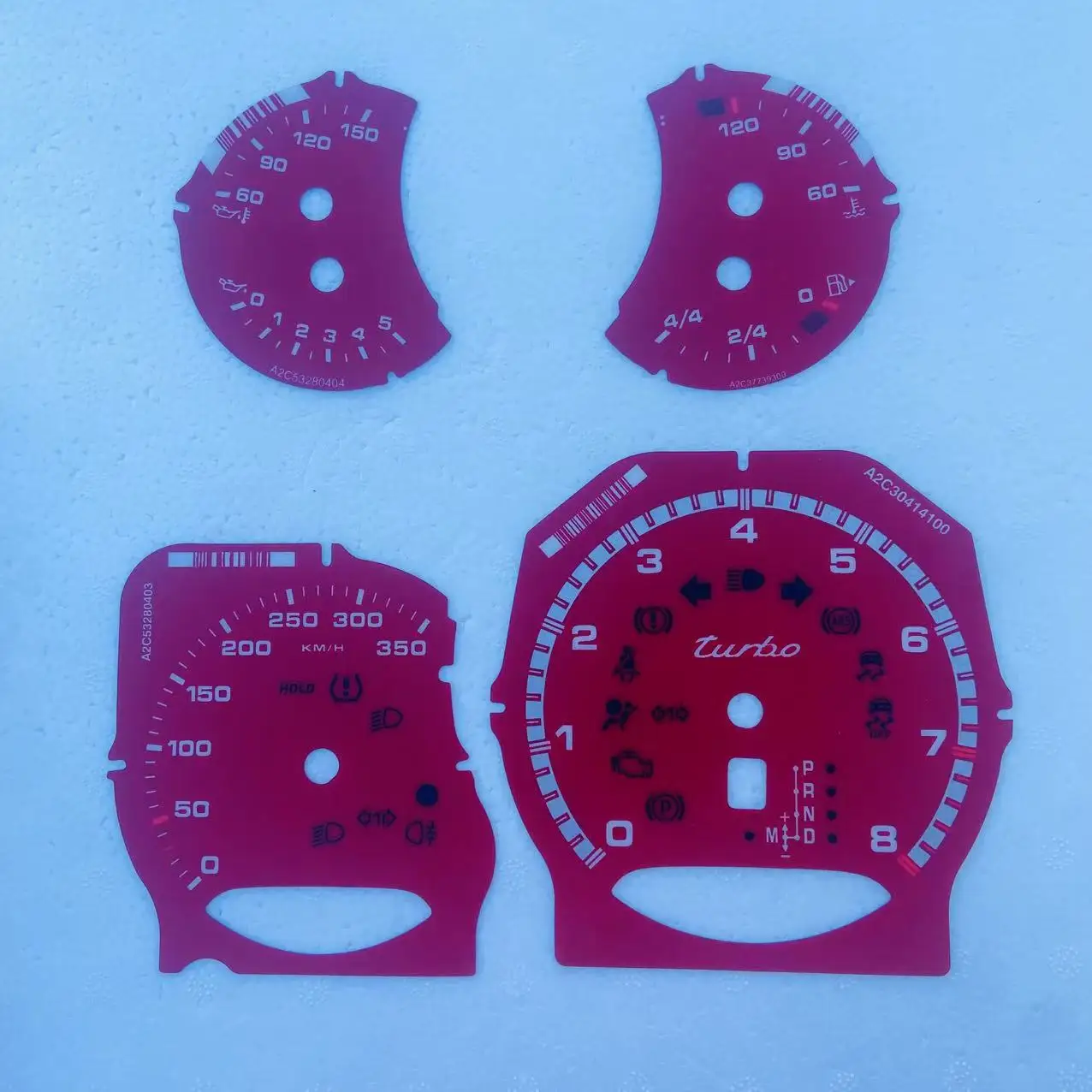 

Speedometer Dials 350/KMH For Porsche 970 Panamera turbo / Panamera turbo S Instrument Cluster OVERLAY