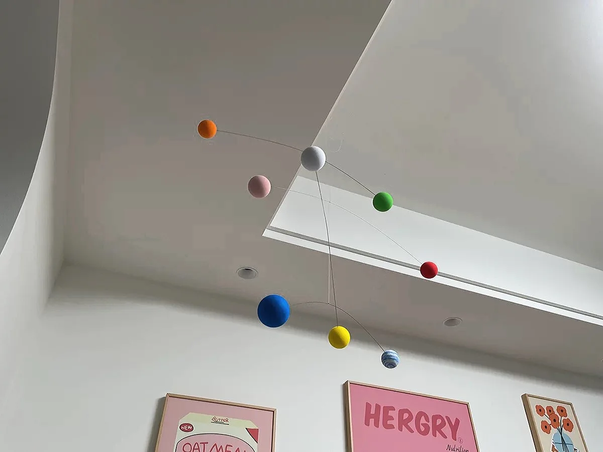 الانتهاء من تصميم الألوان المتناقضة الحديثة Normcore نمط التوازن الديناميكي قلادة DIY المواد حزمة متجر الملابس الديكور الجوي #3