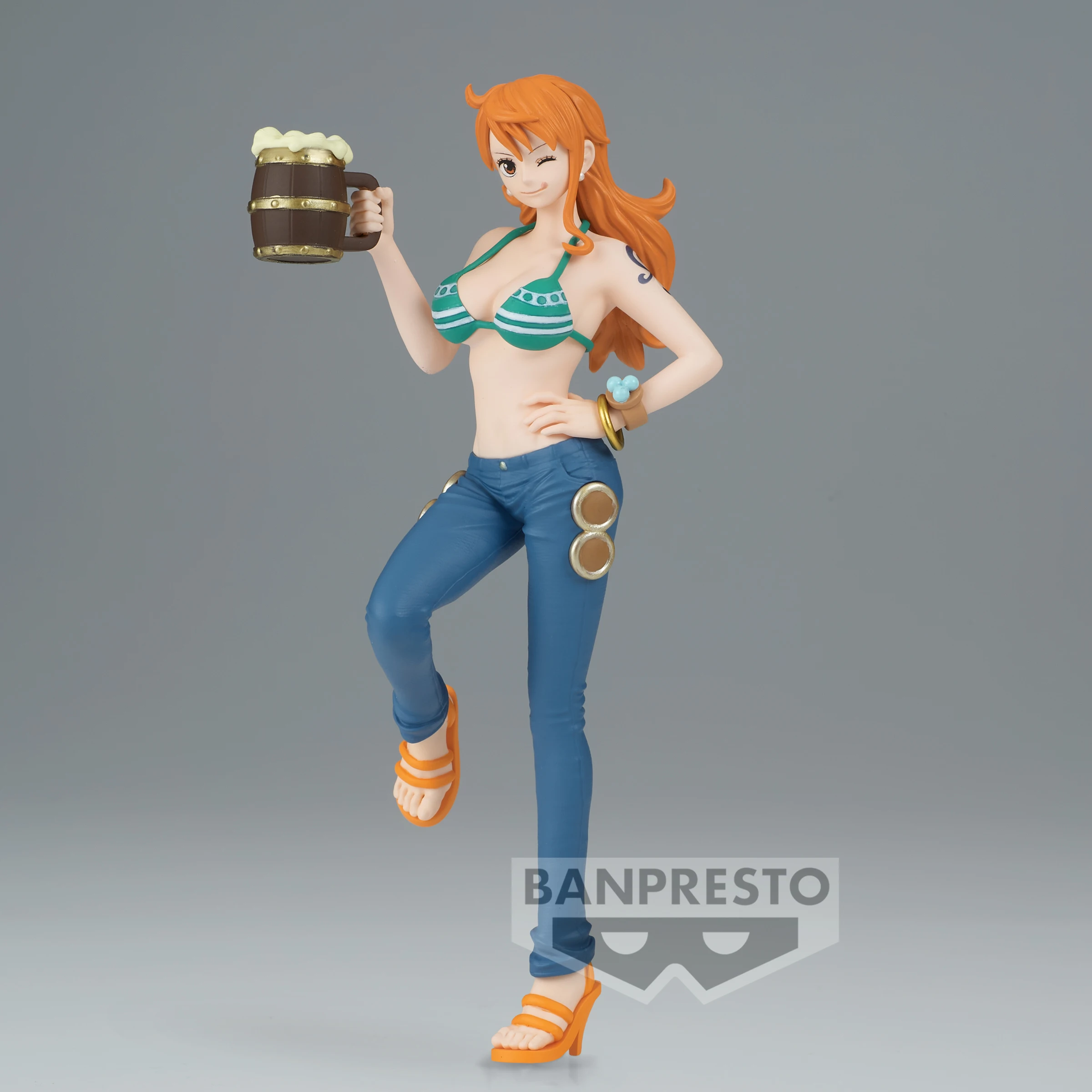 Bandai Original Banpresto japon Anime une pièce Banquet Nami PVC 16 cm figurine à collectionner modèle jouets cadeau en Stock