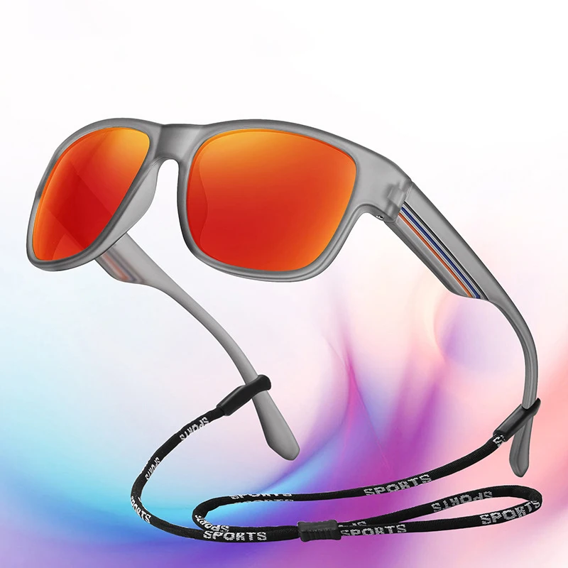 

New Fashion Square Polarized Sunglasses Retro Classic Black Sports Shades for Men Women UV400 Protection Outdoor Driving