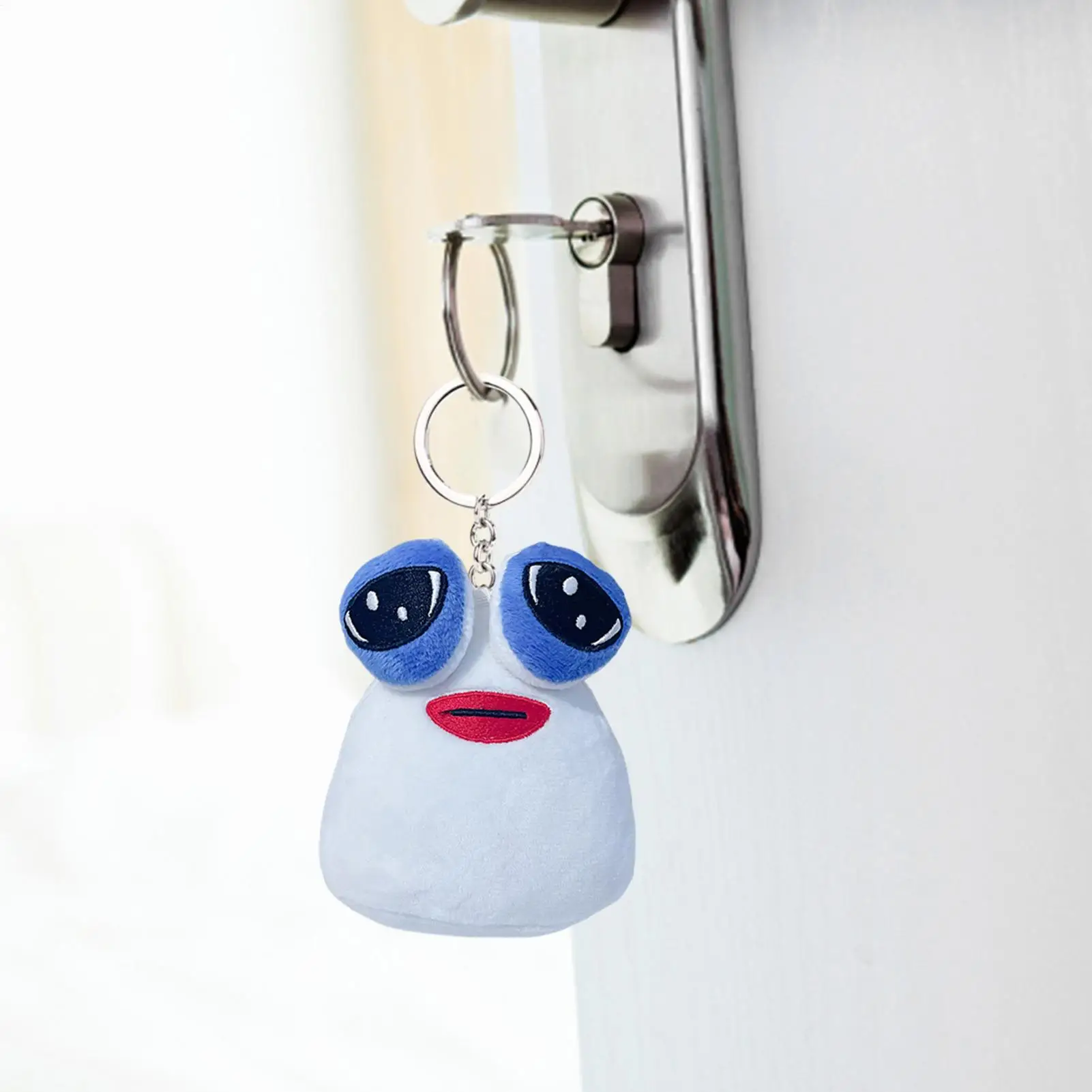 Abalorio para bolso de felpa, llavero con colgante de mochila alienígenas, colgante de moda de 3,9 pulgadas, juego de decoración para fanáticos, niños, niñas, hombres y mujeres para bolso