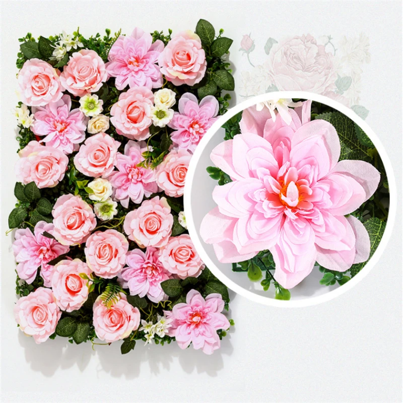 Artificial Flower Wall Panl Decoration Silk Rose Flowers For  Wedding Party Home Backdrop Decor Fake Flower