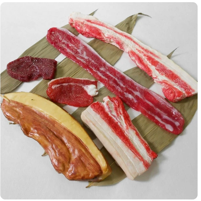 Artificial Meat Food Mold for Photograph Props Fake Steak Beef Pork Chops Bacon Simulation for Restaurant Real Food Decor