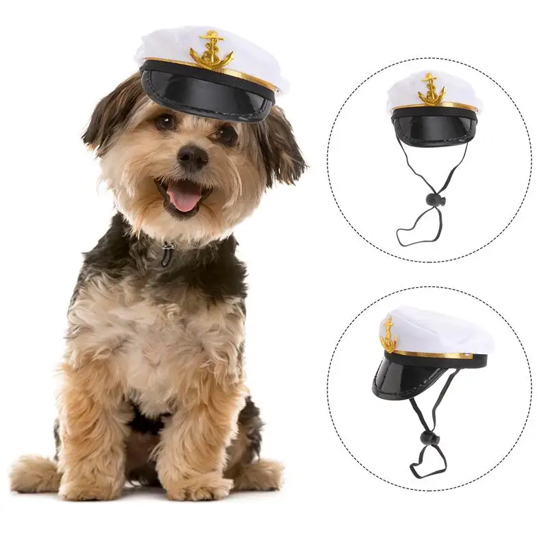 Kapelusz pies kapelusze psy kot zwierzęta kapitan duży kostium imprezowy marynarz Cosplay mężczyźni czarownica koty Prop Puppy Halloween Pirate