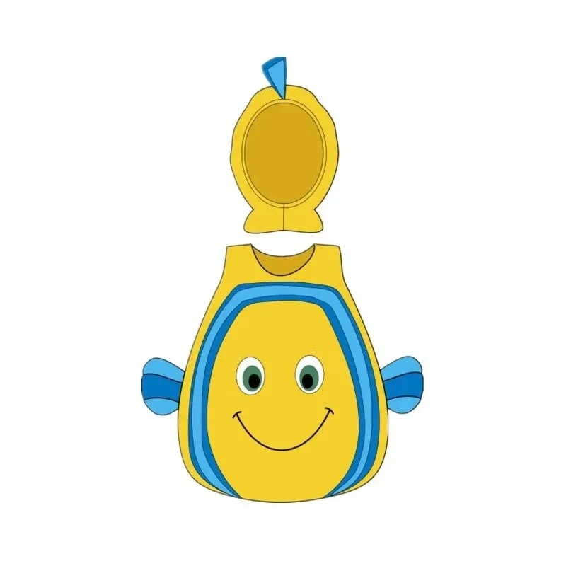 Toddler Clown Fish Role Play Costume Cute Baby Adventure Holiday Performance Costume Halloween Party Dress Up Hooded Set - view 5