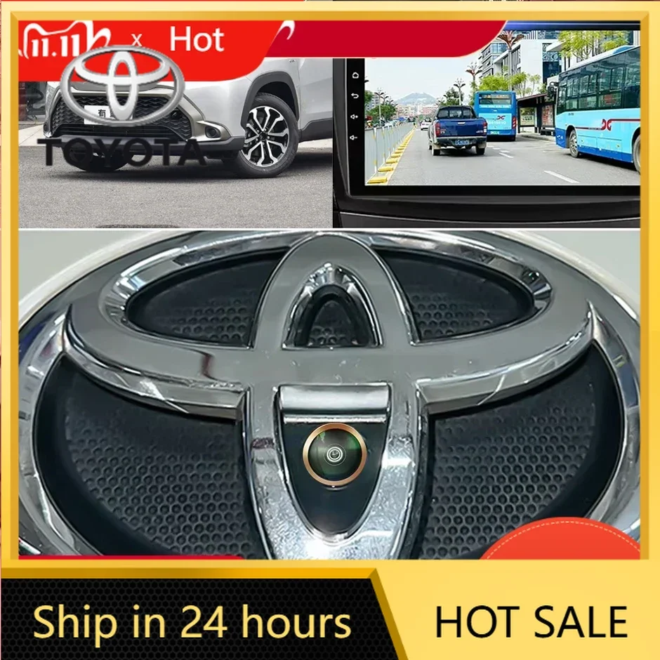 

Car Stickers Fot Toyota 2026 New For Toyota 2026 New Hub Caps AHD 1080P Front View Logo Camera for Toyota Camry Prius Yaris Hil