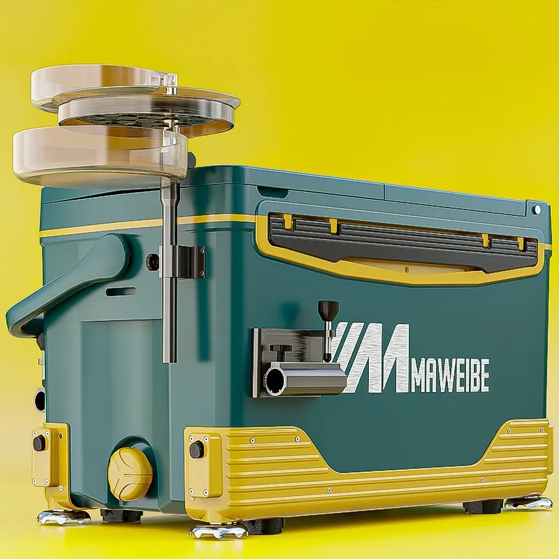 

2025 Новый сверхлегкий пластиковый набор рыболовных коробок, многофункциональные портативные рыболовные снасти с сиденьем, темно-зеленый