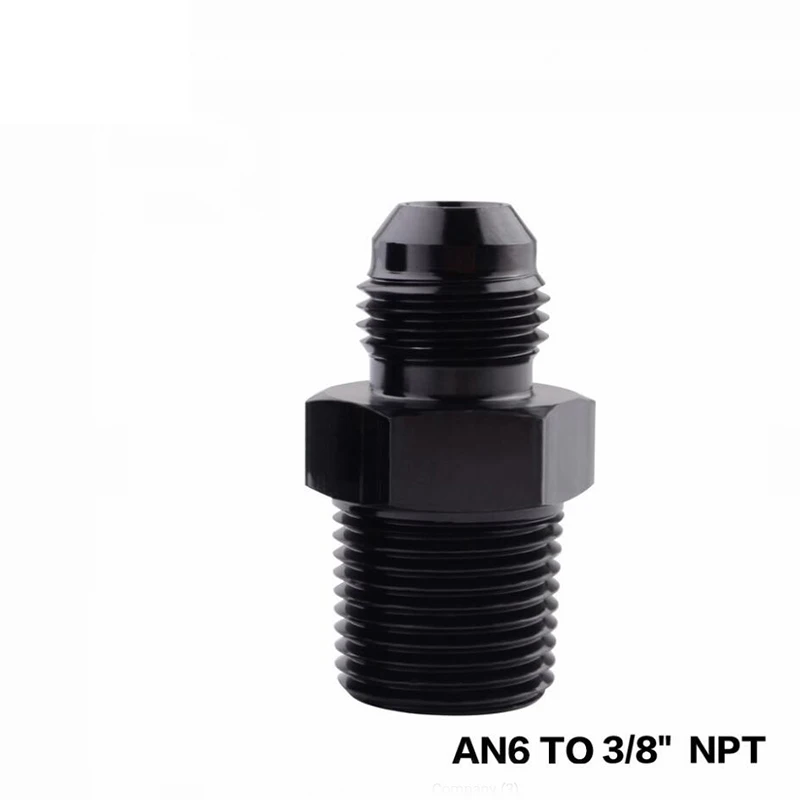 

AN6 To 3/8" NPT Male Fuel Hose Aluminum Flare Straight Fuel Oil Fitting Adapter