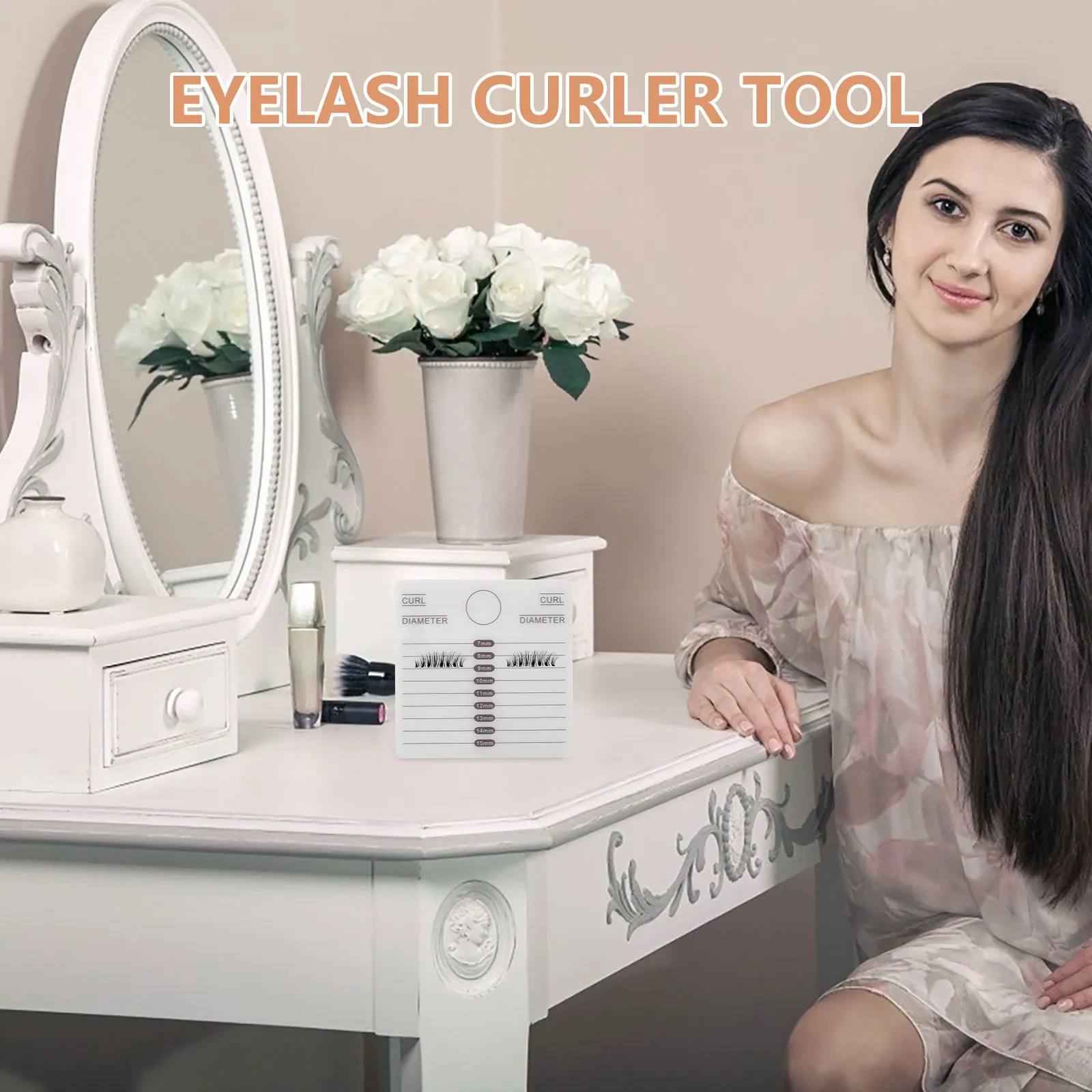 2Pcs Acrylic Lash Holder Board Eyelash Pallet Portable Lash Extension Tray False Eyelashes Organizer Eyelash Grafting Tool