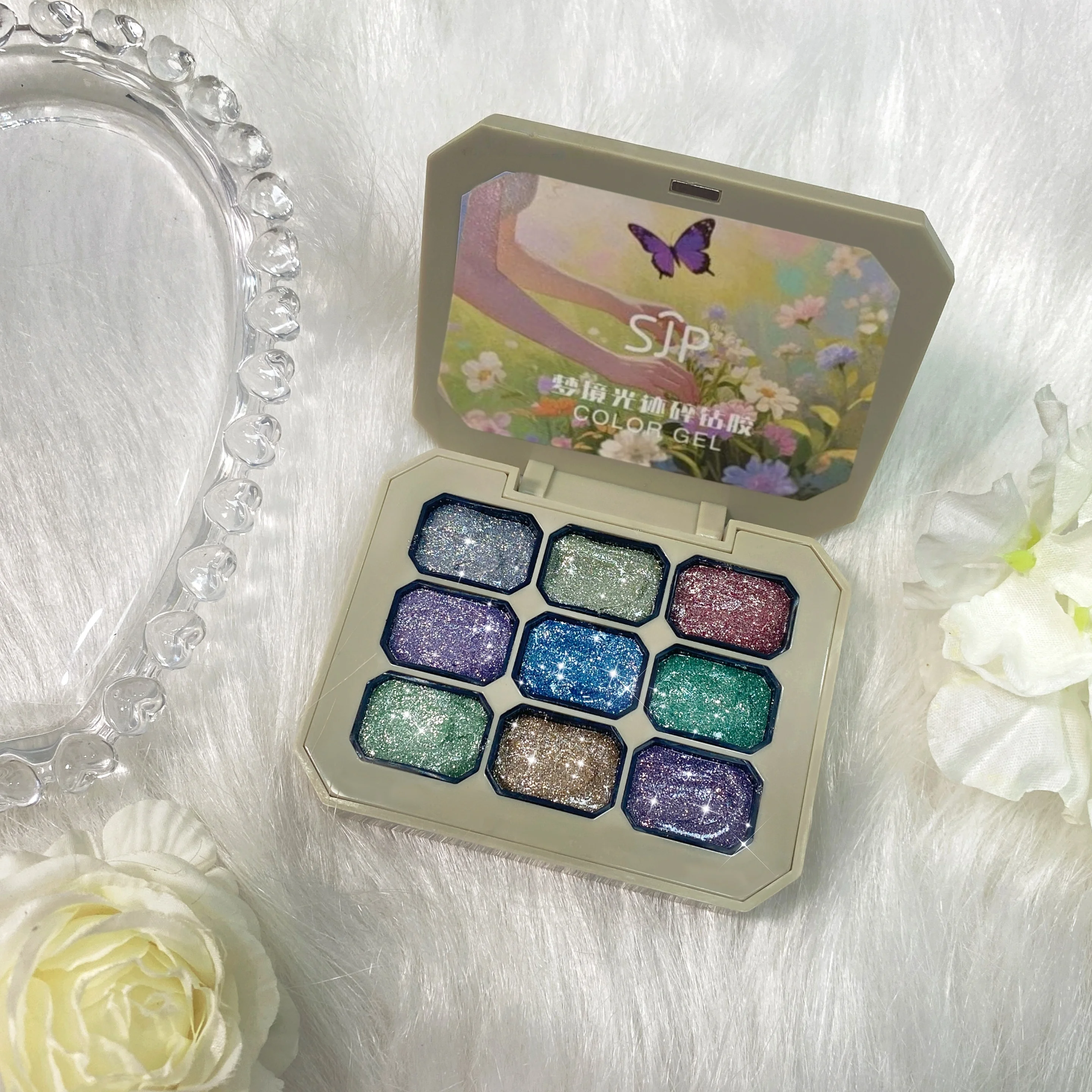 1 Stück Einfarbiges Nagellack-Gel 9-Farben-Set Hochpigmentiertes Dickflüssiges Gradient-Patting-Gel für Nagelkunst – Detail 19