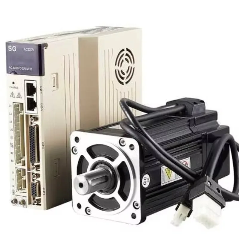 220V CNC Lathe Machine  80SY-M02430S1-5 80mm 0.75kw 2.39N.m 5000rpm Servo Motor Ac and Driver Kit