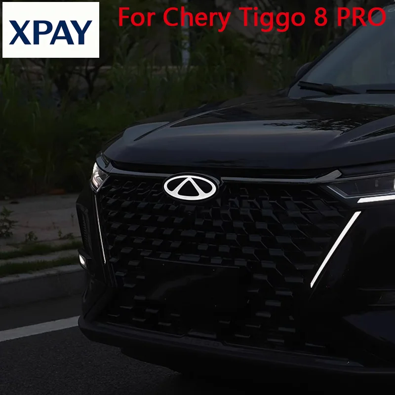 New Car Grille Logo Light for Chery Tiggo 8 Pro 2024-2025 Illuminated Car Logo The Constant Light Module Is Installed Without Lo