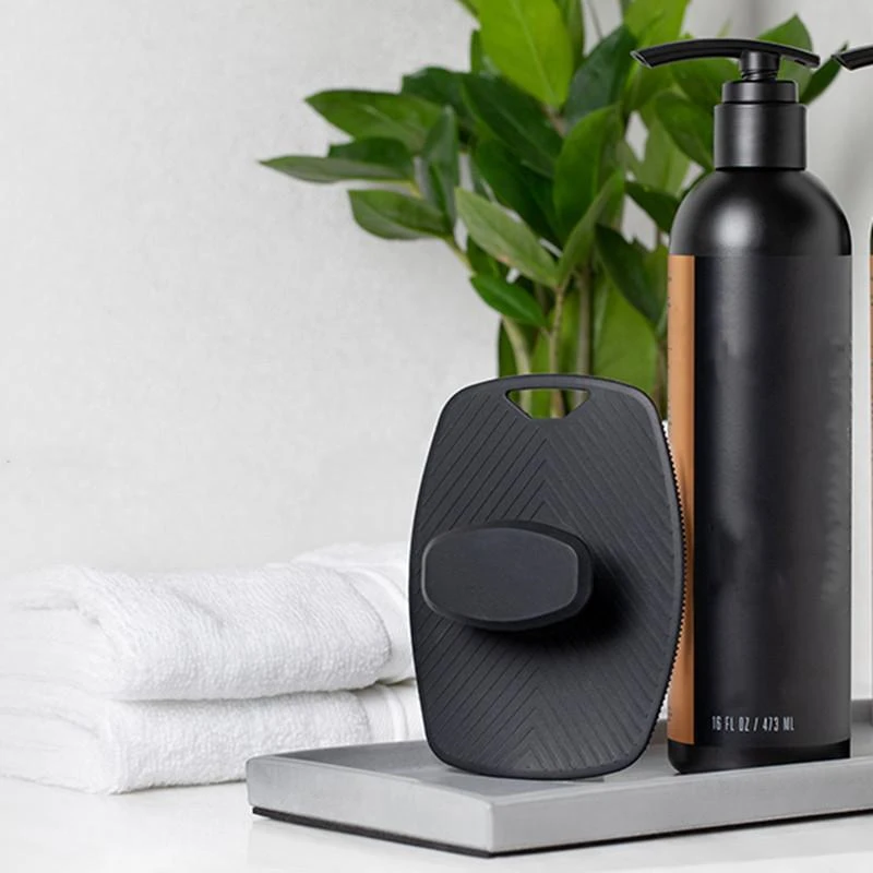 منظف الجسم من السيليكون الناعم، فرشاة تنظيف الدش المحمولة، تقشير لطيف وتدليك لجميع أنواع البشرة