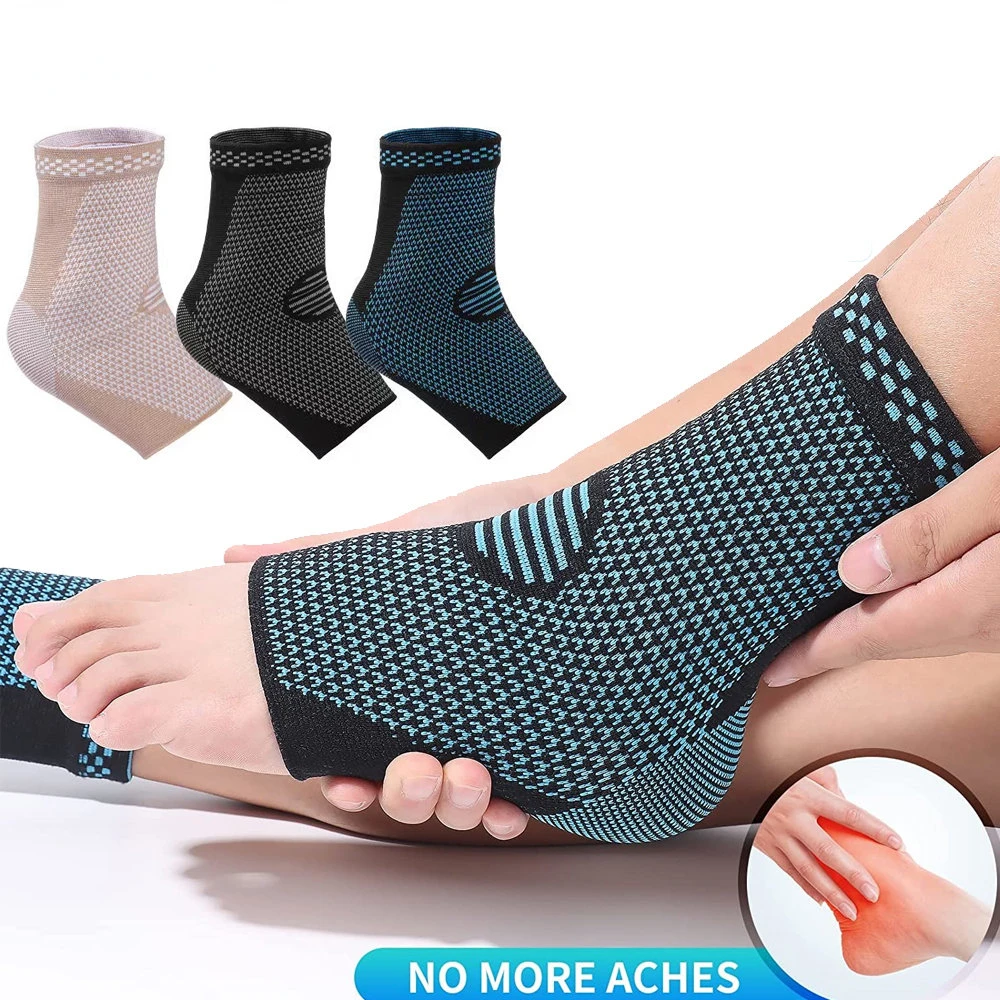 1 paio di supporto per caviglia sportiva brace manicotto di compressione calzino per fascite plantare per tendinite d\'achille dolore articolare