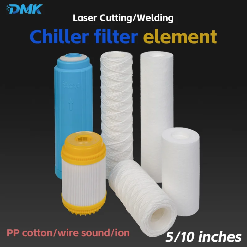 

Laser Chiller Filter Element Laser Cutting Chiller Cartridge 5/10 Inch Filter Cup PP Cotton Activated Carbon Deionized Types