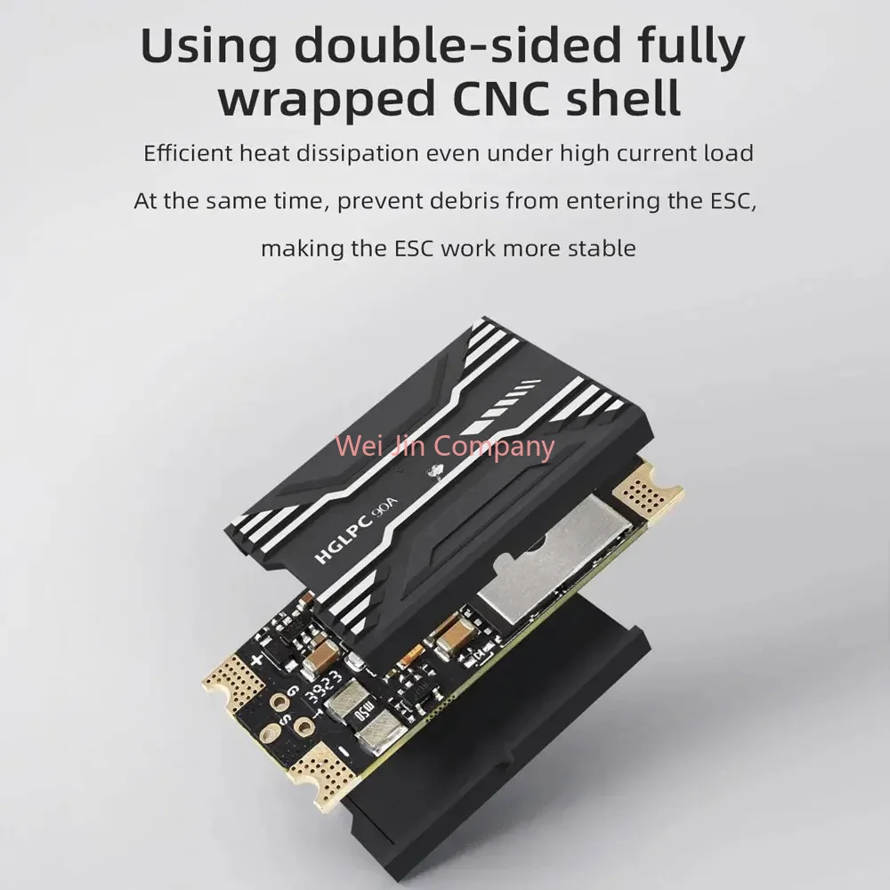HOTE HOTE  90A ESC Dual MOS Support BL32 ESC Telemetry 2-8S for Movie-level X8, X4, and XCLASS RC FPV Drone