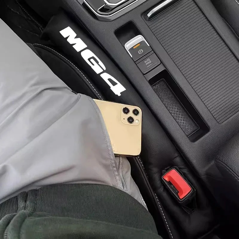 2Pcs Premium Leather Car Seat Gap Filler Pads for MG4 Motors MG ZS GS MG5 6 7 Gundam 350 Parts TF GT hector HS car Accessories