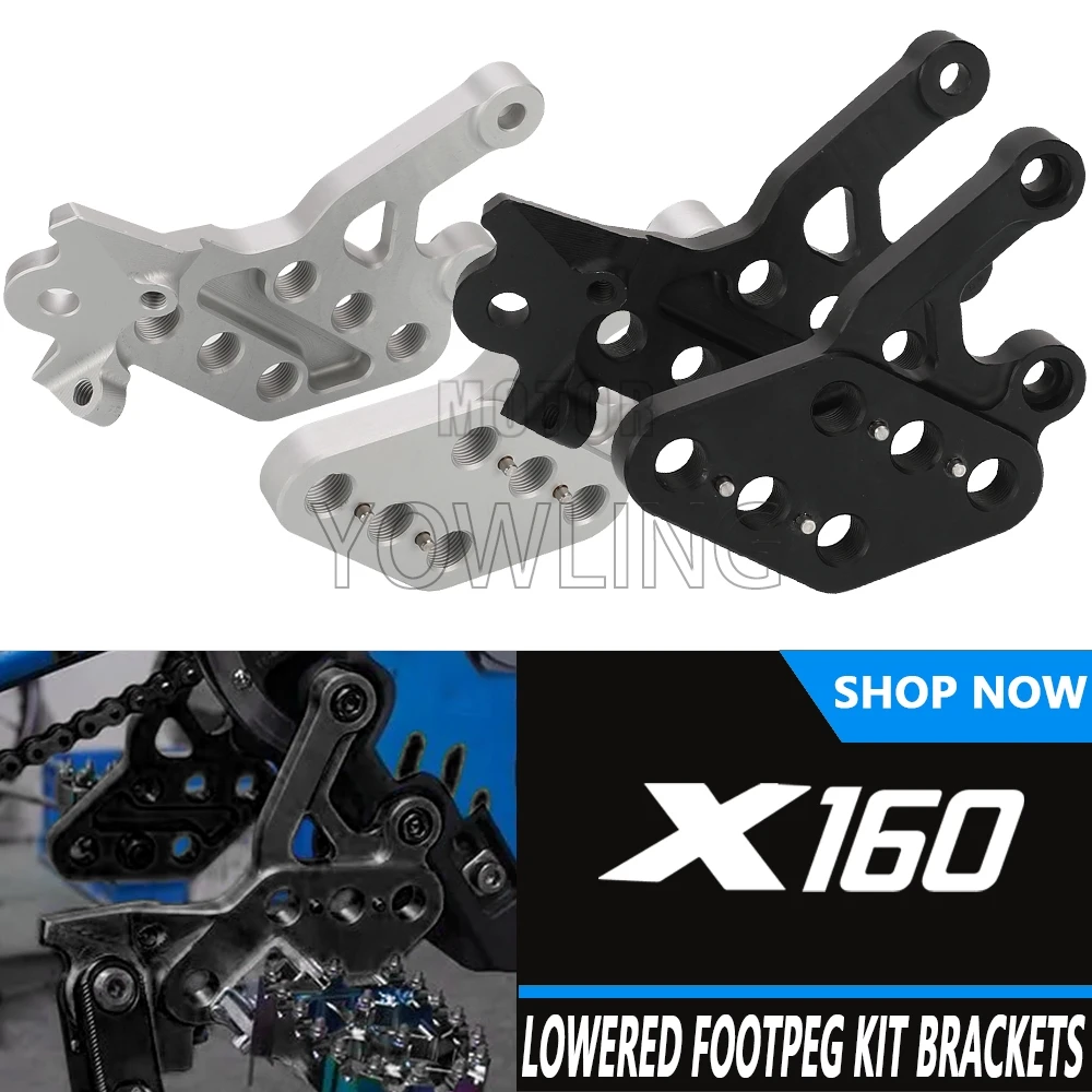 

For Segway x260/ X160 Motorcycle Footrests Footpeg Lowering Move Backward Kit Bracket Extenders For Sur Ron Light Bee X S/X/L1E