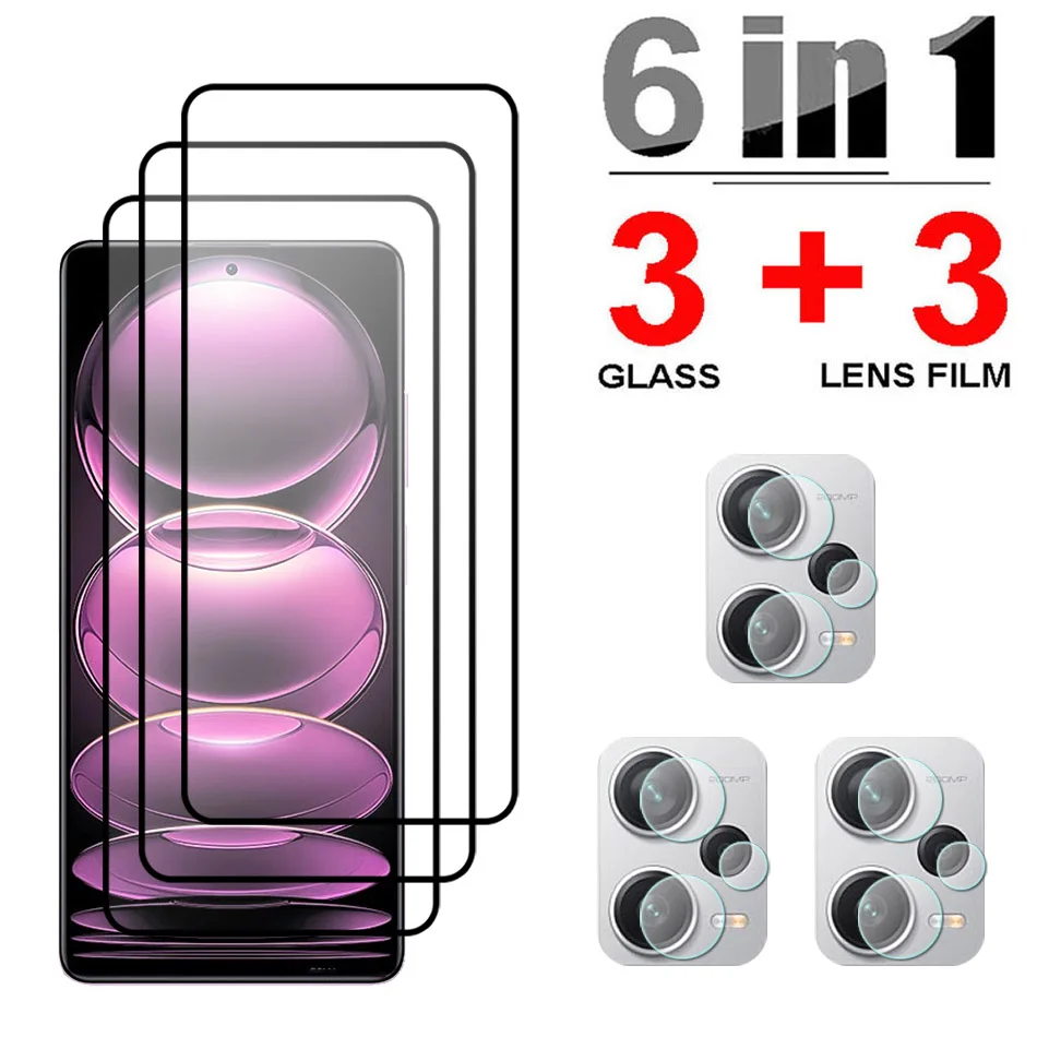 Tempered Glass For Xiaomi Redmi Note 12 Pro Plus 12 Discovery Screen Protector Camera Len Film For Redmi Note 12 Pro Speed Glass