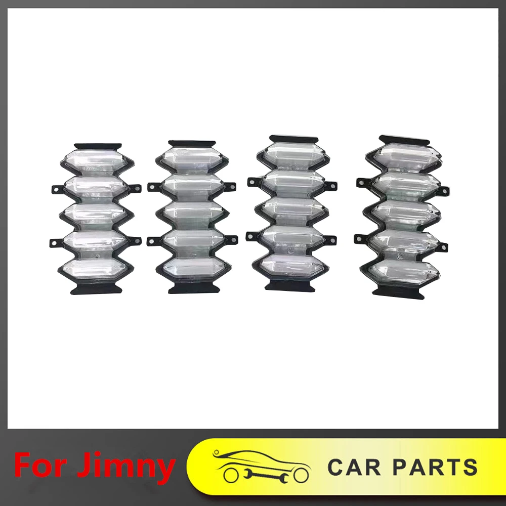 

4pcs/set White/Yellow LED Light Of Modified Grille Front Bumper Fog Lamp For Suzuki Jimny 2018 2019 2020 2021 2022 2023