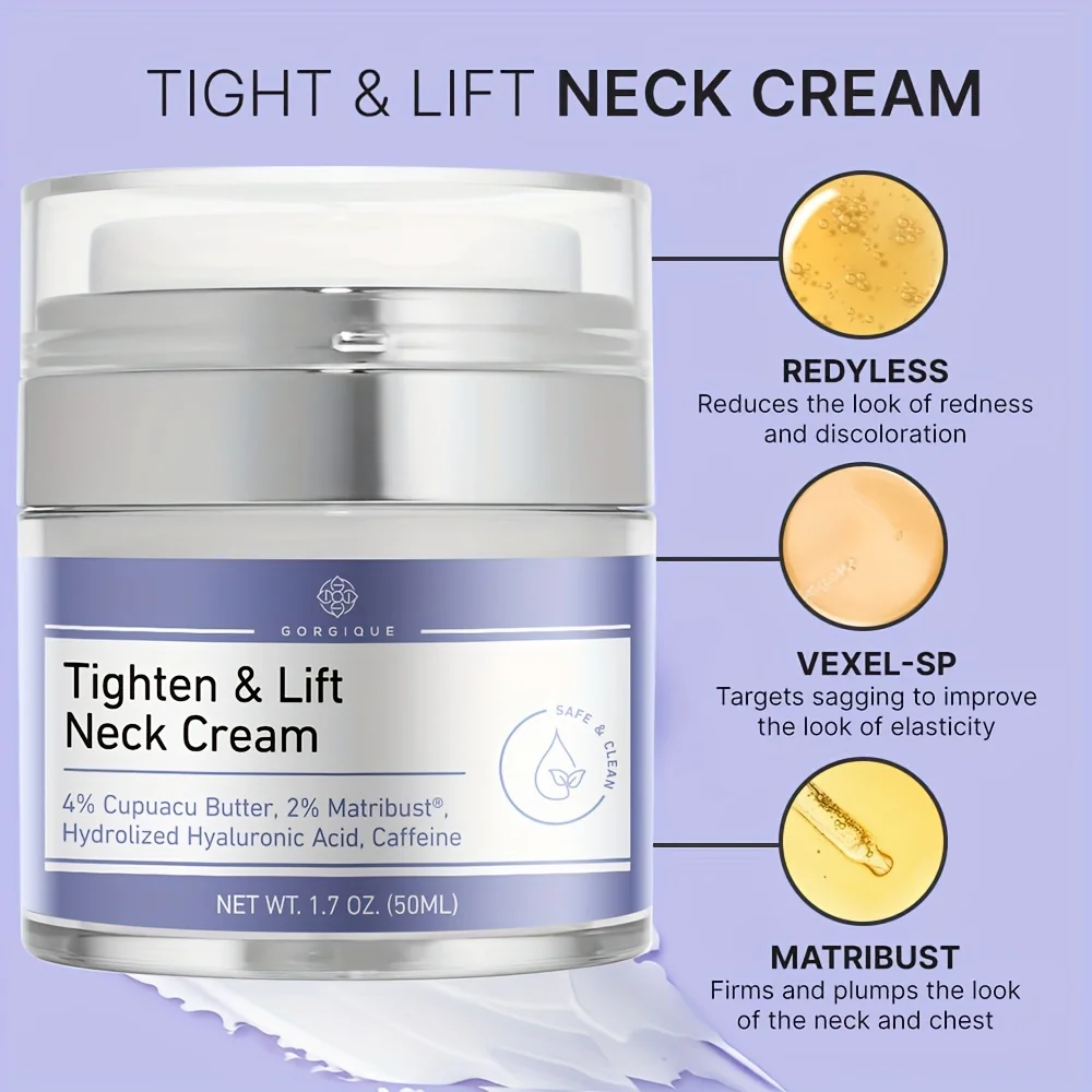 Neck Lines Protein Cream Anti-Wrinkle Lift Neck Eliminate Neck Fine Anti-Ageing Eliminate Creams Moisturis Nourish Rejuvenation