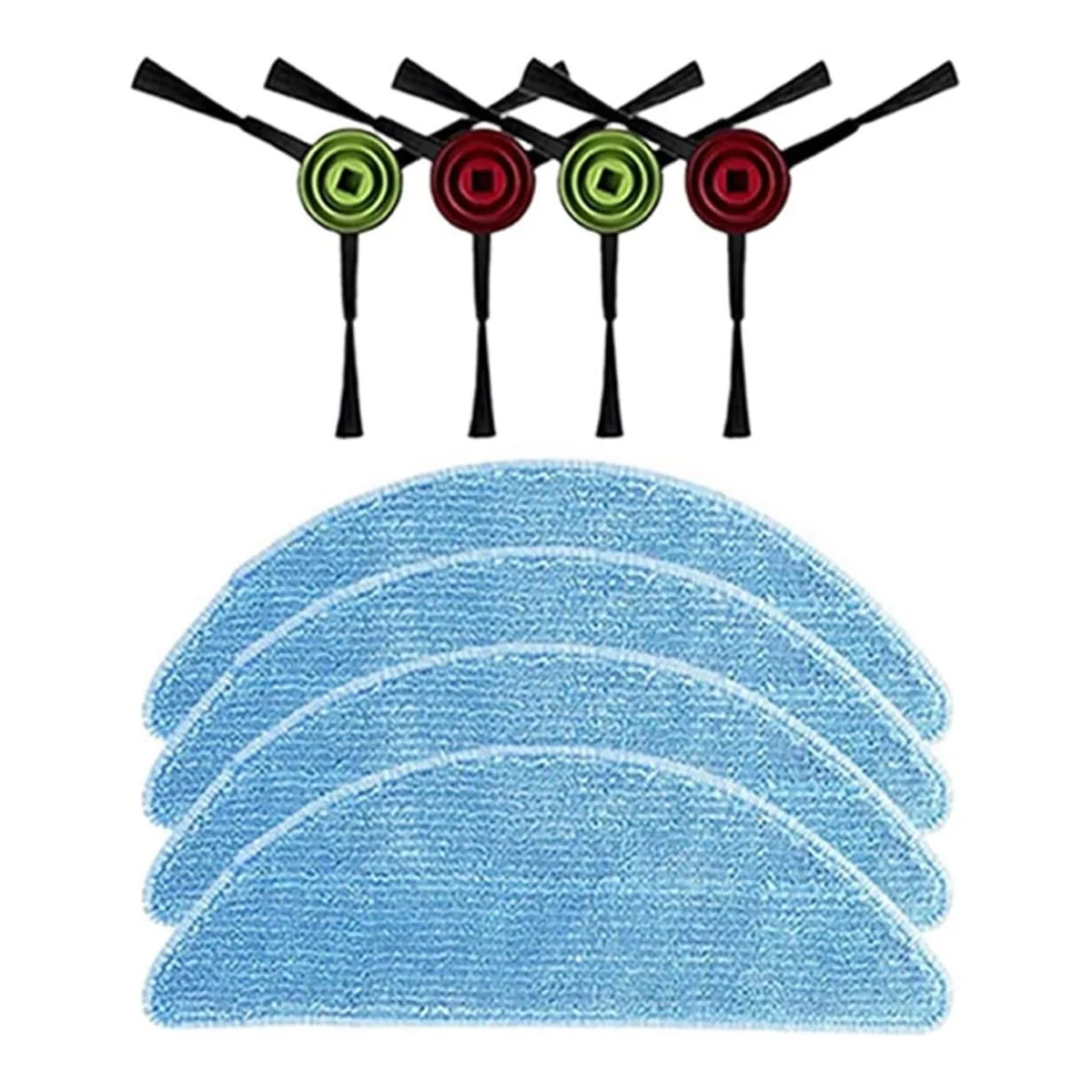 Cepillo Lateral de repuesto, paño de fregona para Robot aspirador ILife T10S, accesorio, Kit de piezas de repuesto