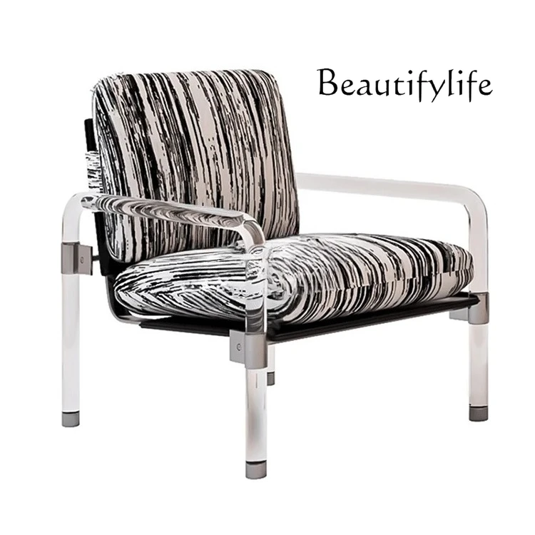 

Modern Simple Home Living Room Fabric Sofa Chair Single Backrest Bedroom Casual Designer