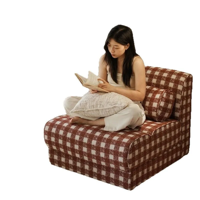 

Single sofa living room bedroom fabric lazy sleeping small apartment