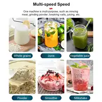 Robot culinaire puissant 2000W pour smoothies glacés, pour la cuisine, mixeur commercial haute puissance, mélangeur stationnaire, extracteur de jus, blender sans BPA 5